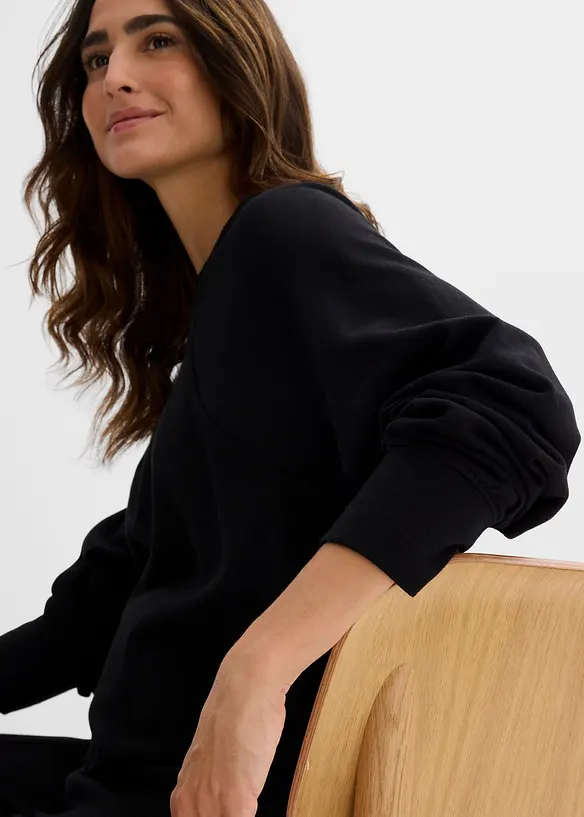 2-i-1-mammasweatshirt i økologisk bomull, bonprix