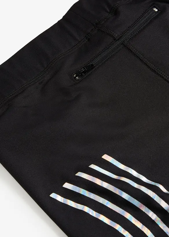 Termoleggings med refleks-detaljer, ankellang, bonprix