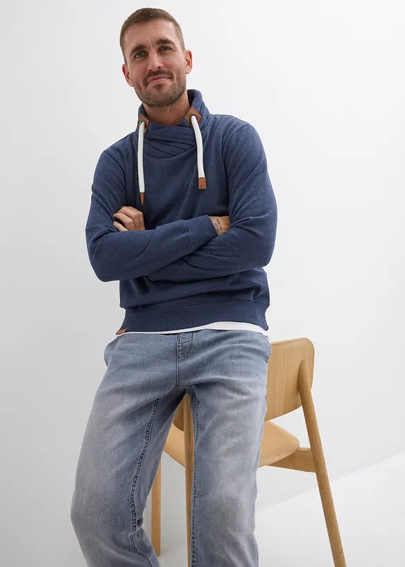 Sweatshirt med sjalskrage, bonprix