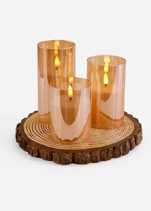 LED-kubbelys (3-delt sett), bonprix