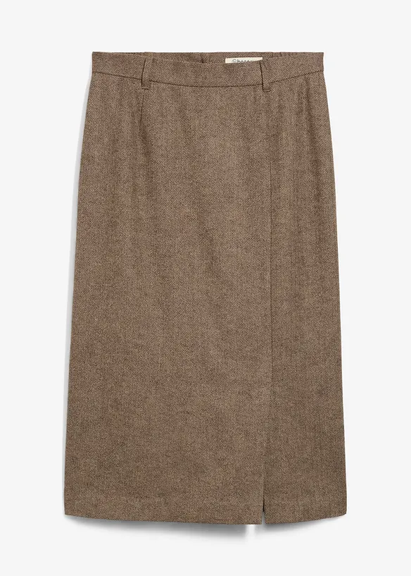 Blyantskjørt med ull, bonprix