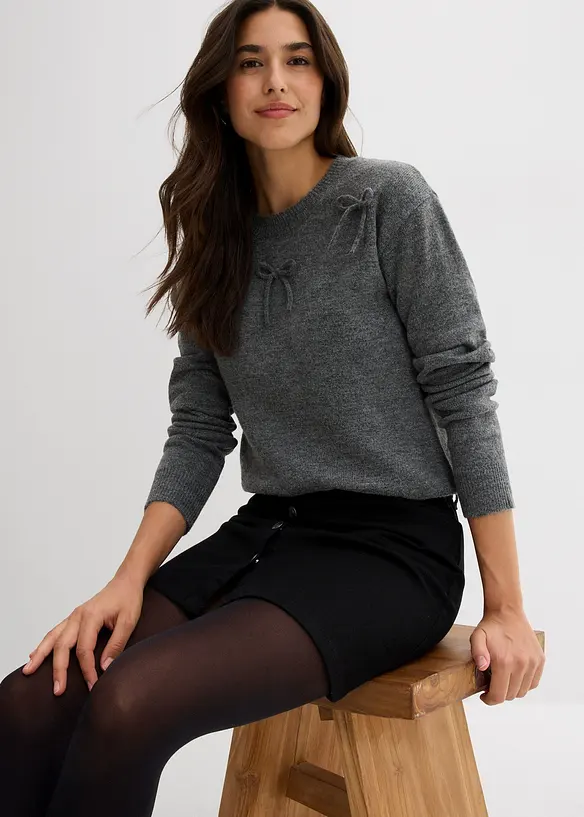 Genser med sløyfer, bonprix