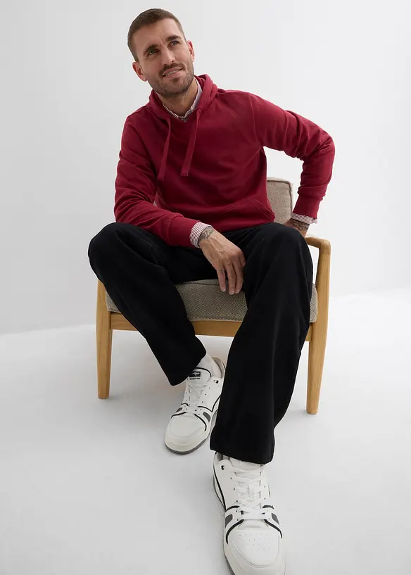 Relaxed Fit-twillbukse med komfortlinning, Straight, bonprix