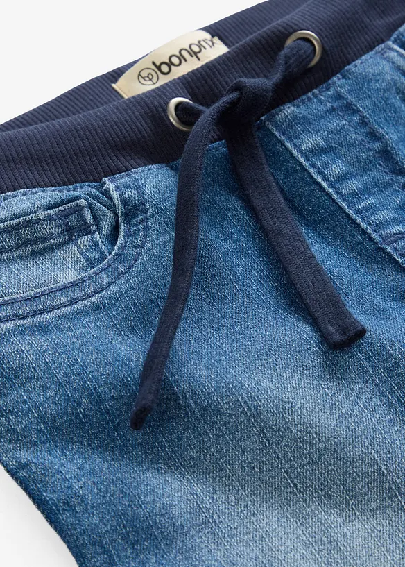 Slip on-jeans, Mid Waist med komfortlinning, bonprix