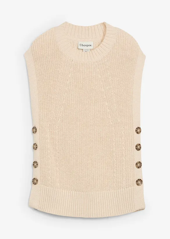 Strikket vest, bonprix
