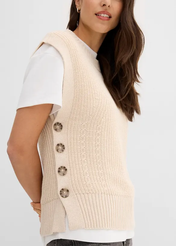 Strikket vest, bonprix