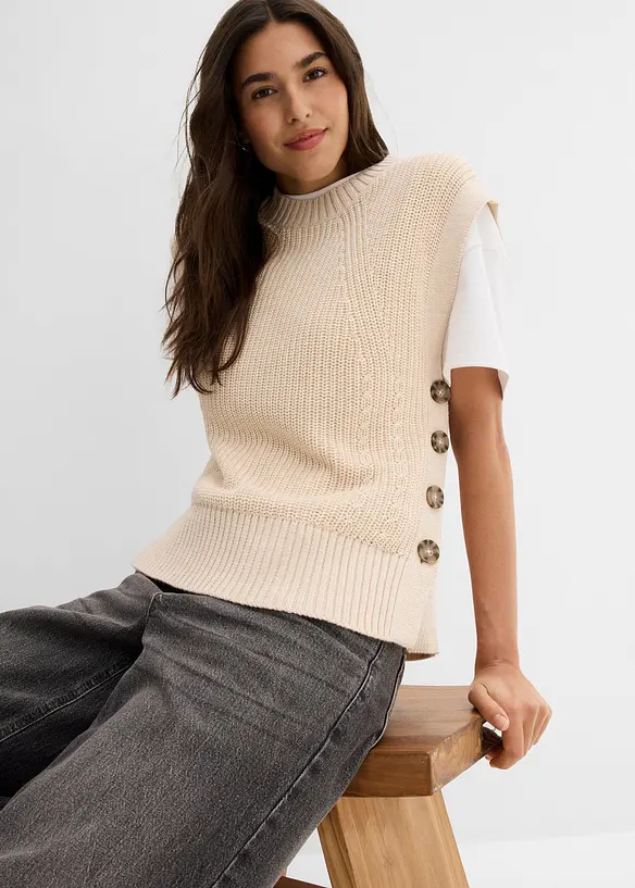 Strikket vest, bonprix