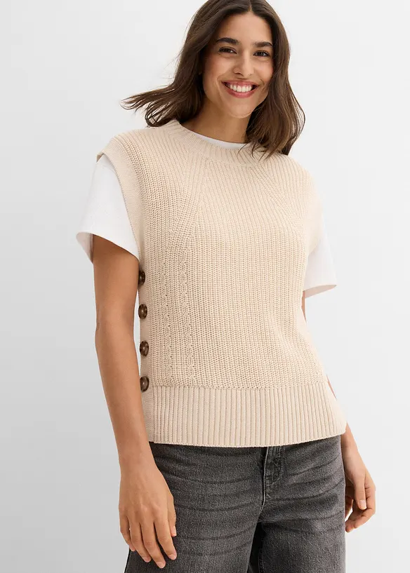 Strikket vest, bonprix