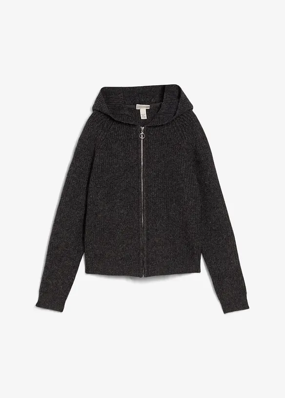 Cardigan med hette, bonprix