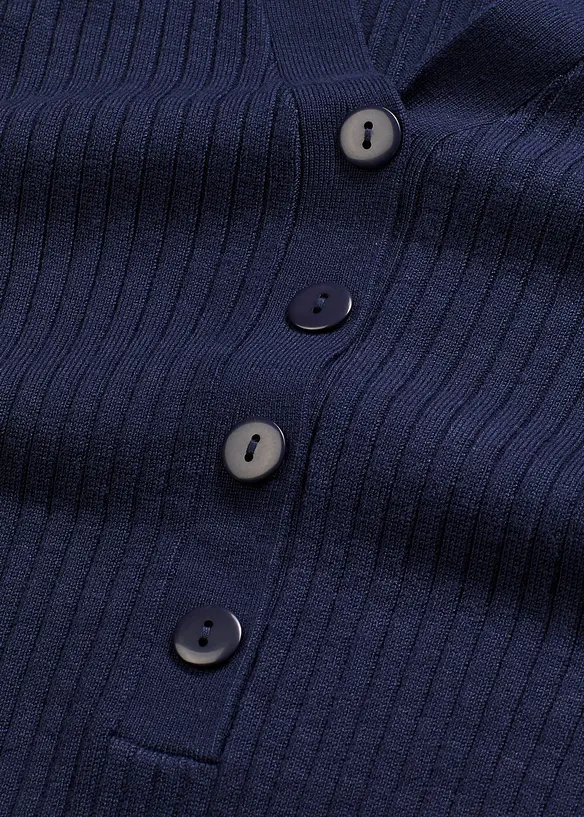 Finstrikket genser i myk viskosemiks, bonprix