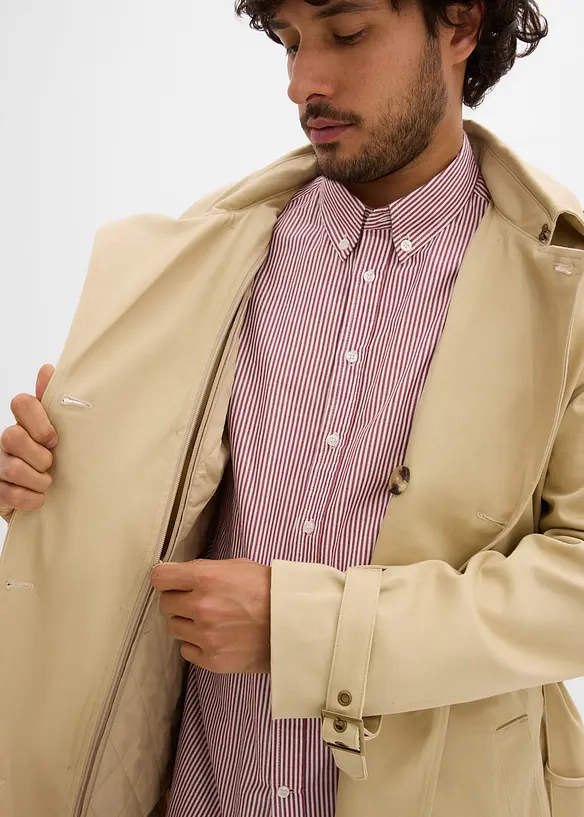 2-i-1-trenchcoat med avtagbar hette, vannavvisende materiale, bonprix