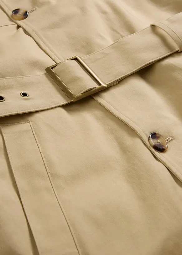 2-i-1-trenchcoat med avtagbar hette, vannavvisende materiale, bonprix