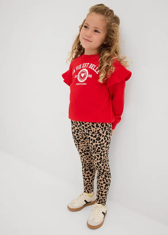 Leggings i av elastisk, økologisk bomull (2-pack), bonprix