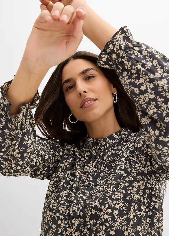 Minikjole i lett viskose, bonprix