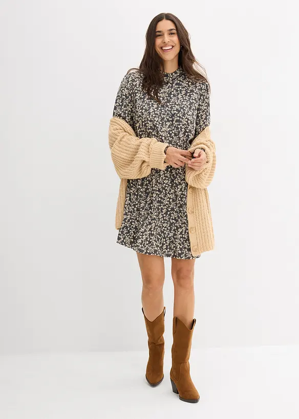 Minikjole i lett viskose, bonprix