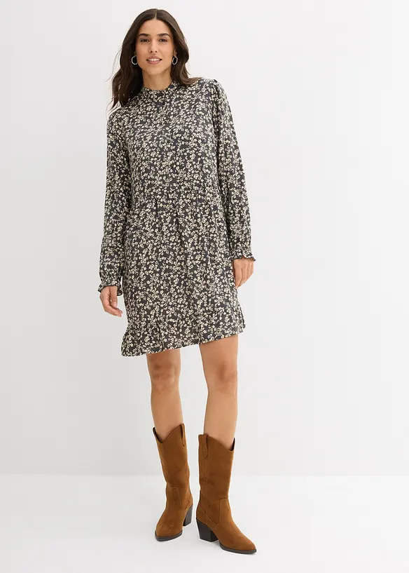 Minikjole i lett viskose, bonprix