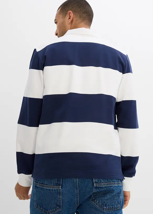 Rugby sweatshirt i 100% bomull, bonprix
