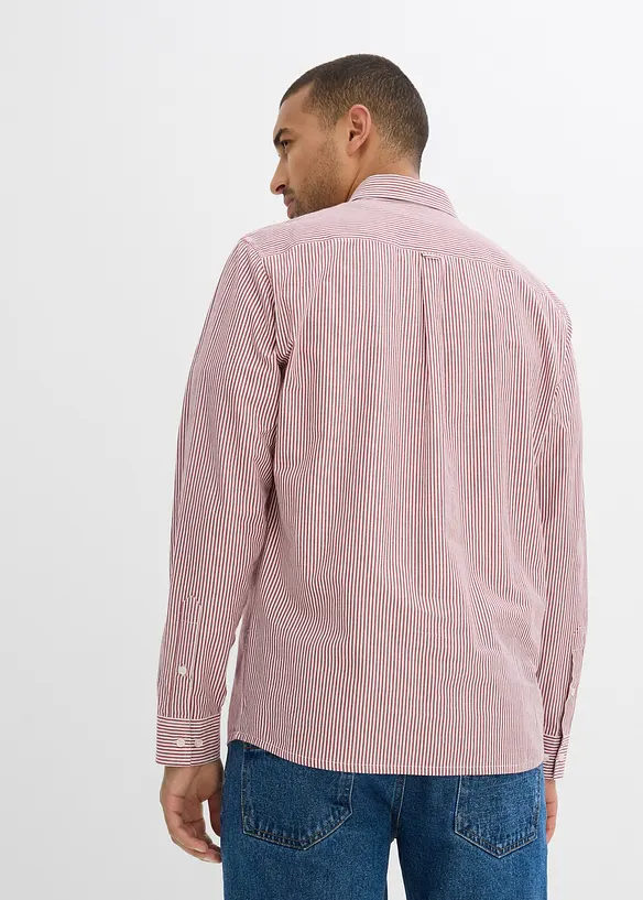 Langermet skjorte i 100% bomull, Regular Fit, bonprix