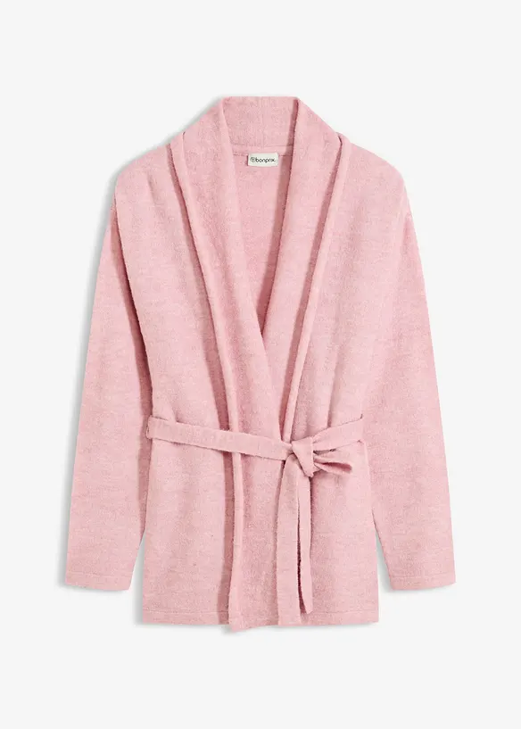 Strikkejakke i lodden, fluffy strikk, bonprix