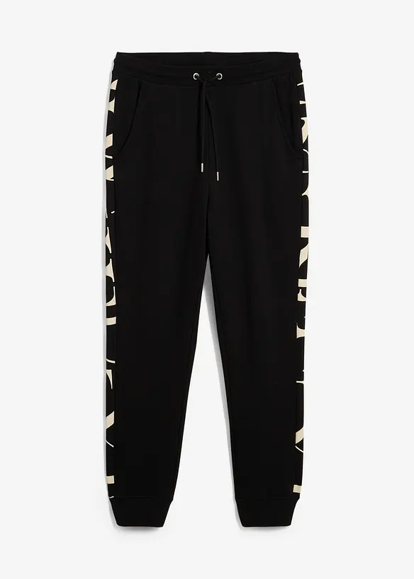 Joggebukse med innfelling, Regular Fit, bonprix