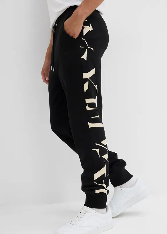 Joggebukse med innfelling, Regular Fit, bonprix
