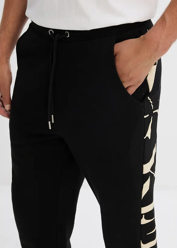Joggebukse med innfelling, Regular Fit, bonprix