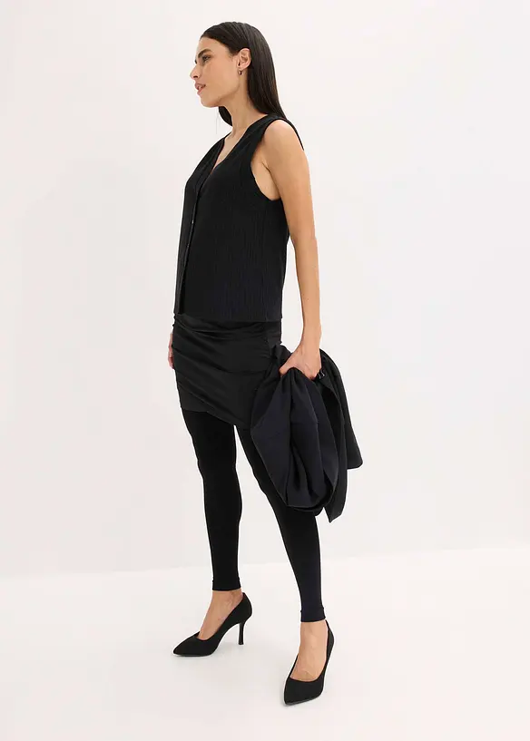 Leggings med push up, belly control og komfortlinning, formende egenskaper, ugjennomsiktig 80 DEN, bonprix