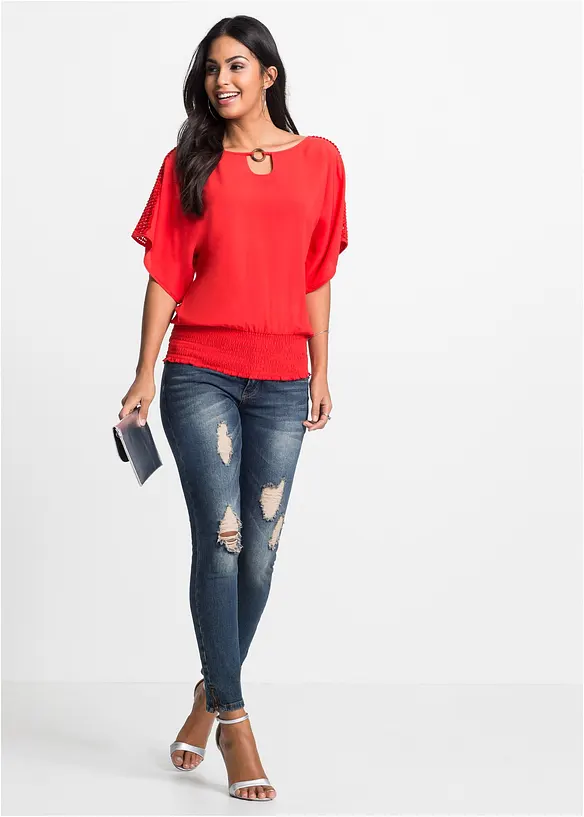 Bluse i 100% viskose, bonprix