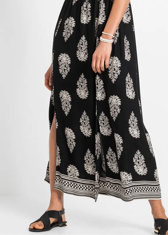Off shoulder-kjole i lett viskose, bonprix