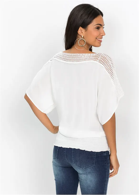 Bluse i 100% viskose, bonprix