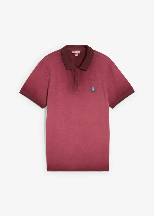 Piké-poloskjorte i vasket look, bonprix