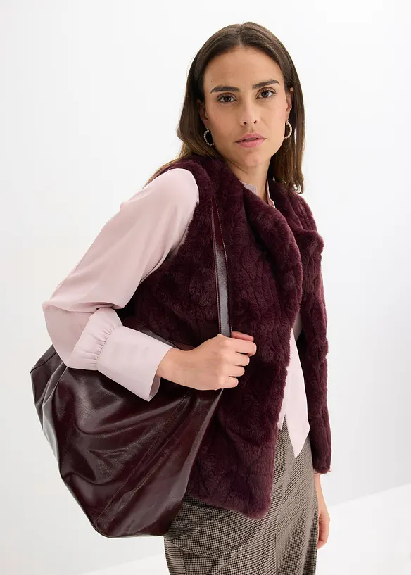 Vest i fuskepels, bonprix