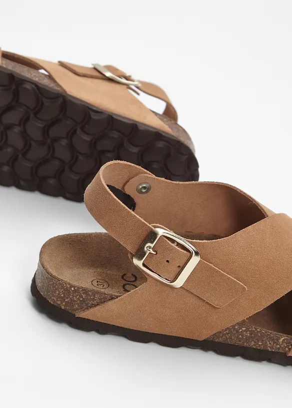 Sandaler i skinn, bonprix