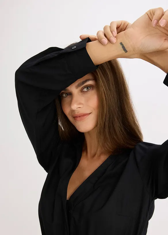 Maxikjole med trykt mønster, bonprix