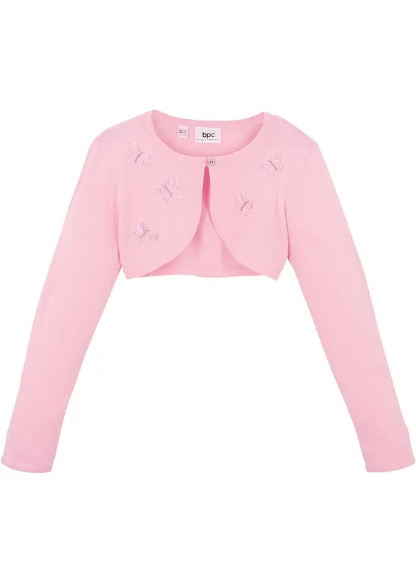 Strikket bolero med sommerfugl-applikasjon, bonprix