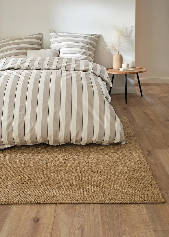 Sengesett i percale med stripemønster, bonprix