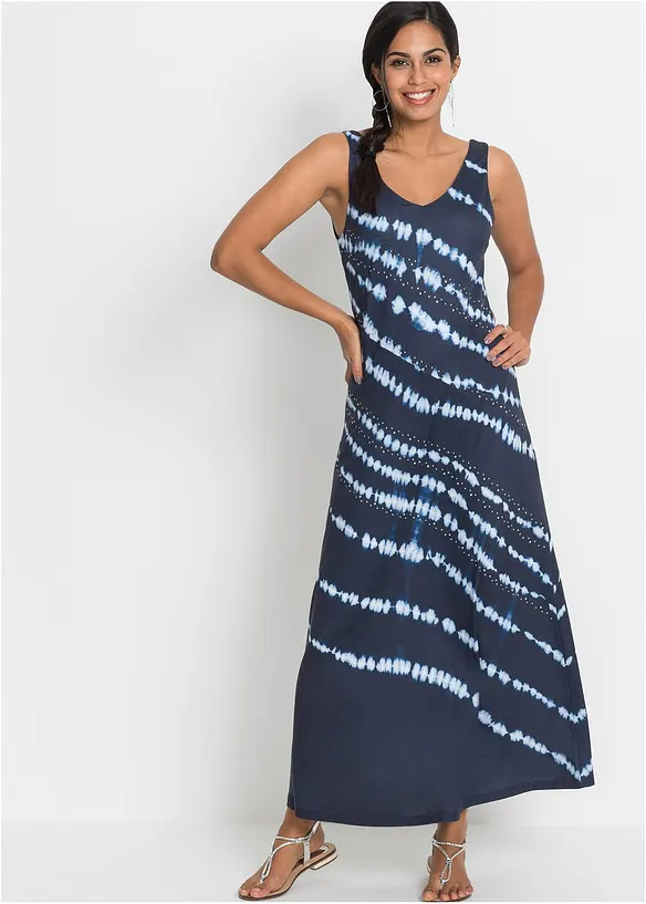 Maxikjole med batikkeffekt, bonprix