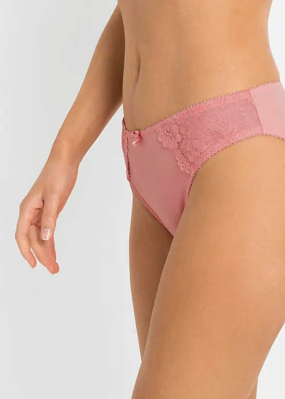 Truse med delikate blonder (2-pack), bonprix