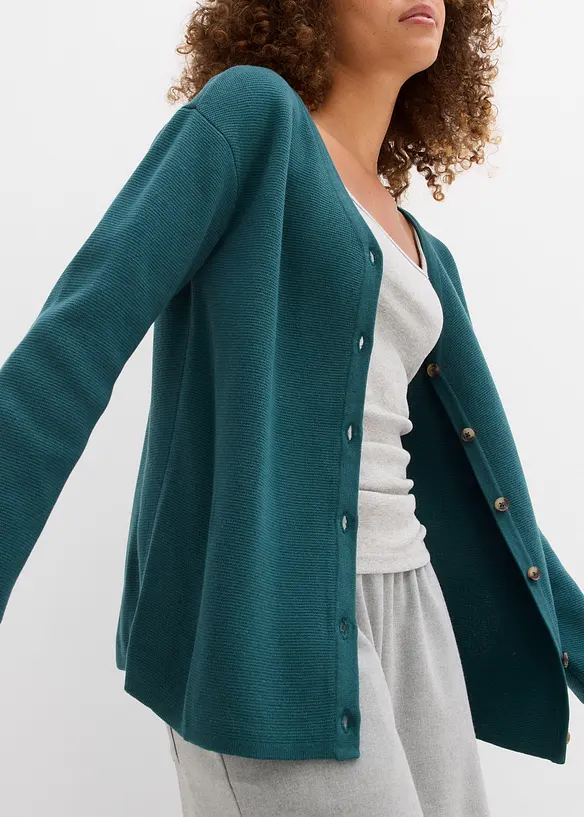 Finstrikket jakke, bonprix