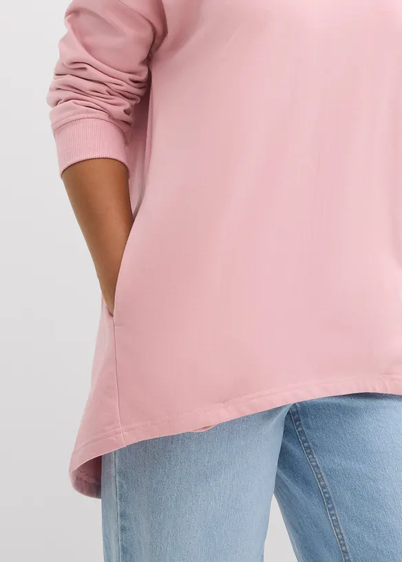 Oversized sweatshirt i 100% bomull, bonprix
