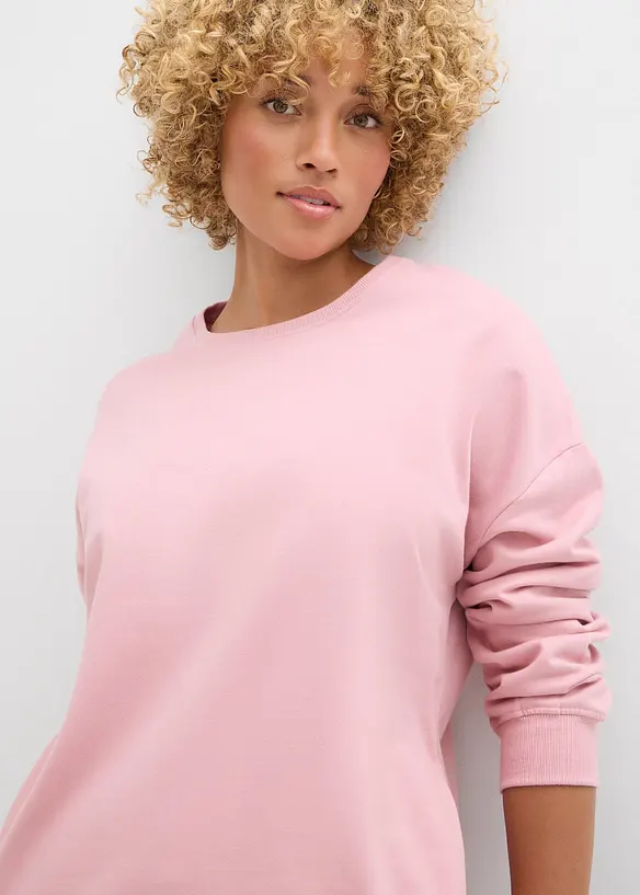 Oversized sweatshirt i 100% bomull, bonprix