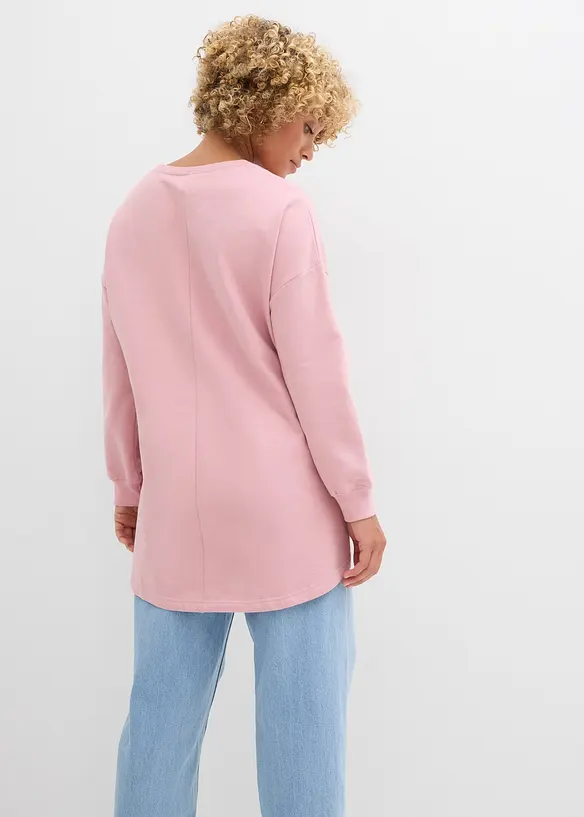 Oversized sweatshirt i 100% bomull, bonprix