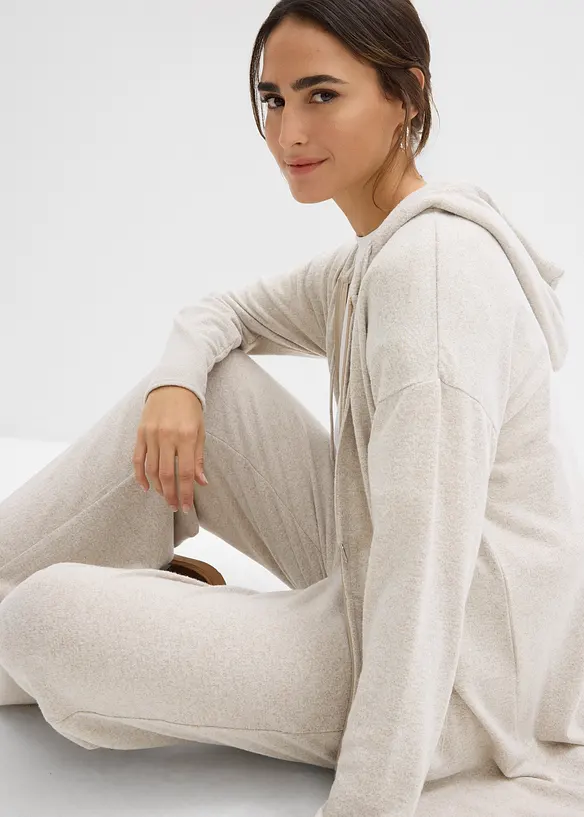 Finstrikket cardigan i lett viskosemiks, bonprix