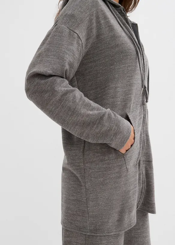 Finstrikket cardigan i lett viskosemiks, bonprix