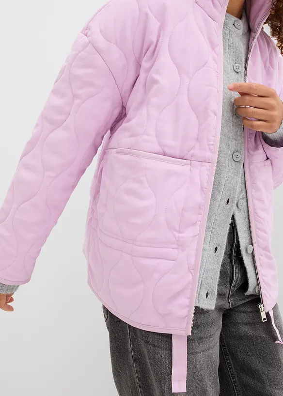 Oversized vattert jakke, bonprix