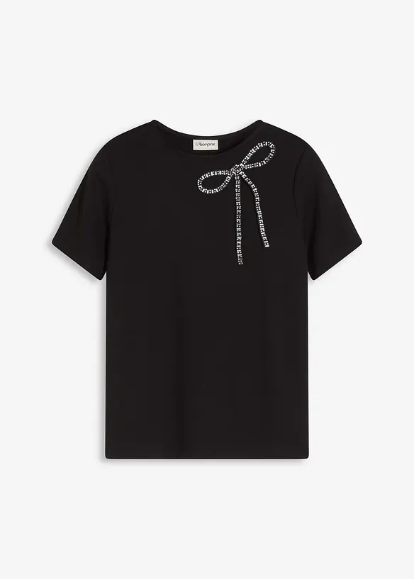 Topp med strass-applikasjon, bonprix