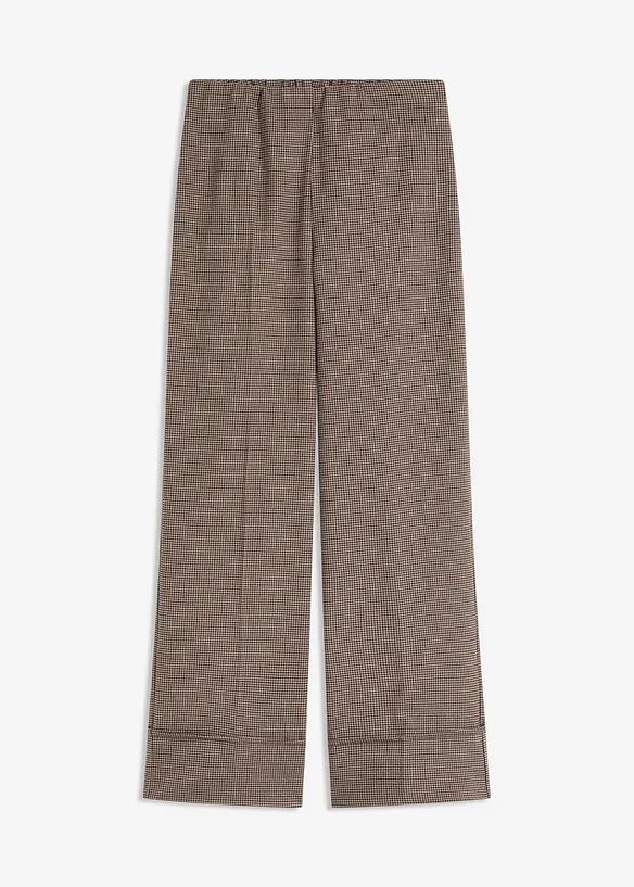 Rutete slip on-bukse, bonprix