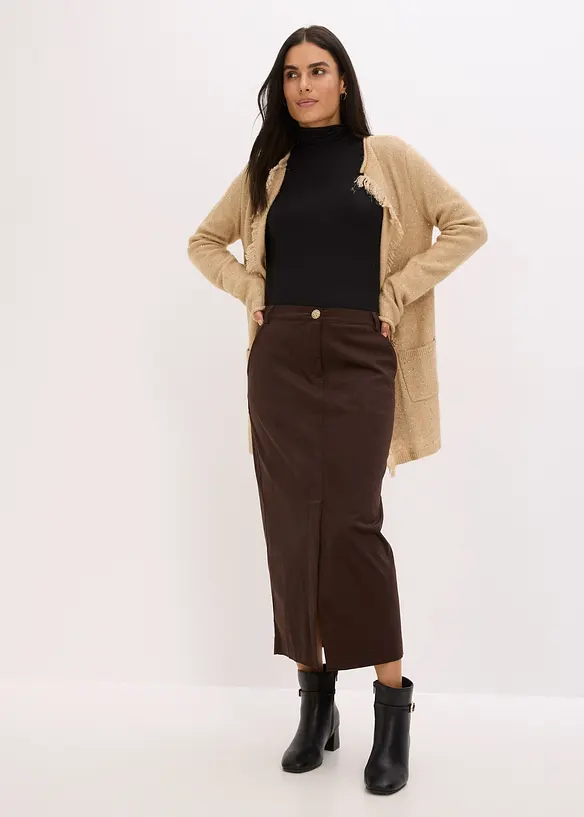 Kort strikkekåpe med paljetter og glansgarn, bonprix