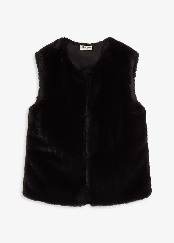 Vest i pelsimitasjon, bonprix