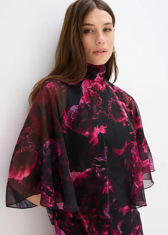 Maxikjole av fin chiffon, bonprix